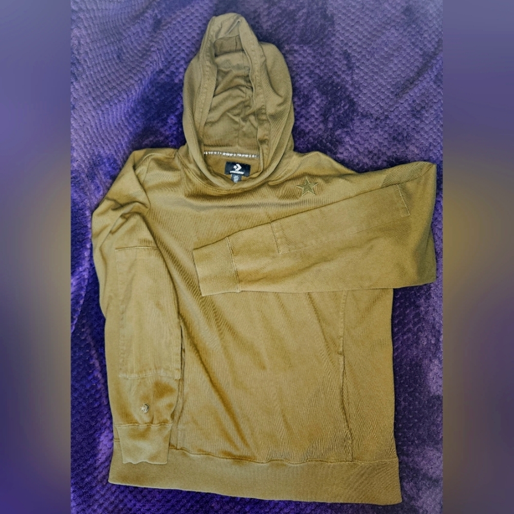 Converse pullover sweatshirt, M, olive green